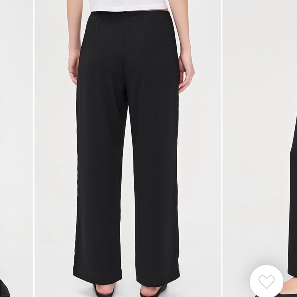 DONNI Simple Crepe Black Trousers - Picture 3 of 11